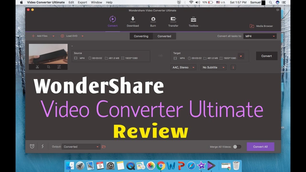 Wondershare video converter ultimate v4.4.2 for mac